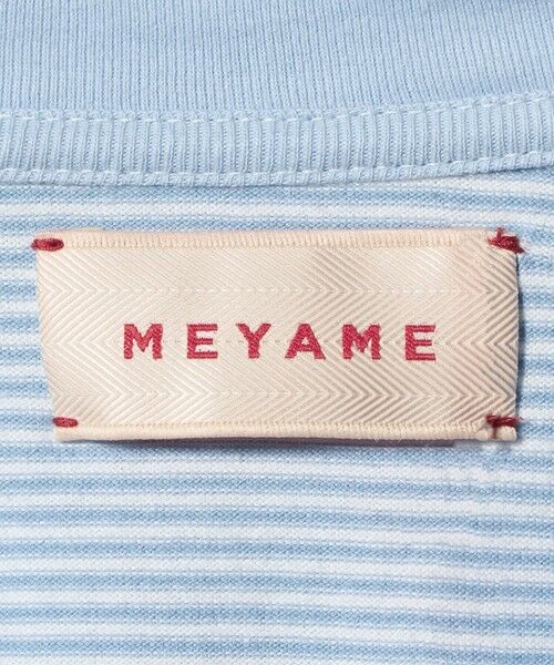 BEAUTY&YOUTH UNITED ARROWS / ビューティー&ユース ユナイテッドアローズ Tシャツ | ＜ MEYAME＞ボーダー スリット ロングスリーブ Tシャツ | 詳細6