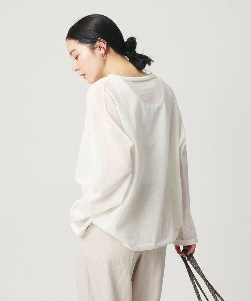 BEAUTY&YOUTH UNITED ARROWS / ビューティー&ユース ユナイテッドアローズ ニット・セーター | 麻ブレンド ルーズ ボートネック ニットプルオーバー ウォッシャブル | 詳細2