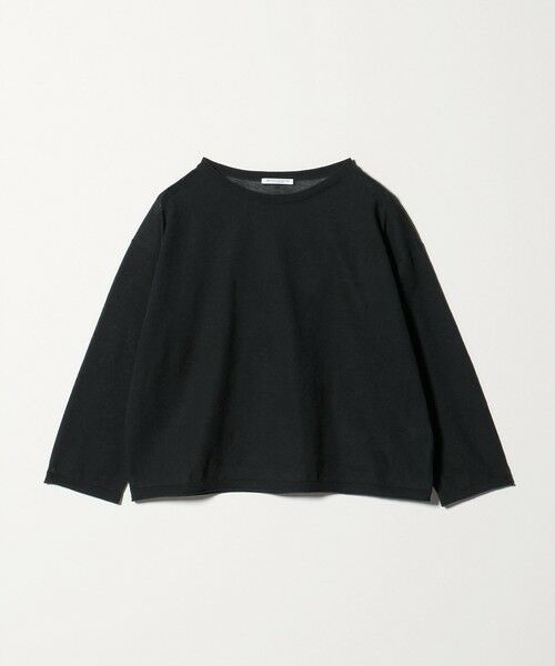 BEAUTY&YOUTH UNITED ARROWS / ビューティー&ユース ユナイテッドアローズ ニット・セーター | 麻ブレンド ルーズ ボートネック ニットプルオーバー ウォッシャブル（BLACK）