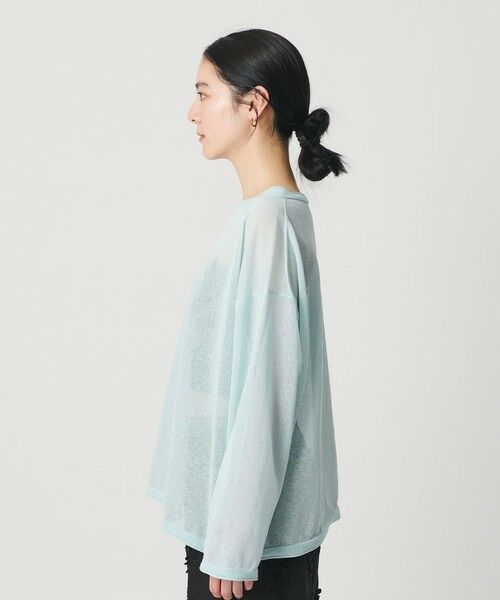 BEAUTY&YOUTH UNITED ARROWS / ビューティー&ユース ユナイテッドアローズ ニット・セーター | 麻ブレンド ルーズ ボートネック ニットプルオーバー ウォッシャブル | 詳細18