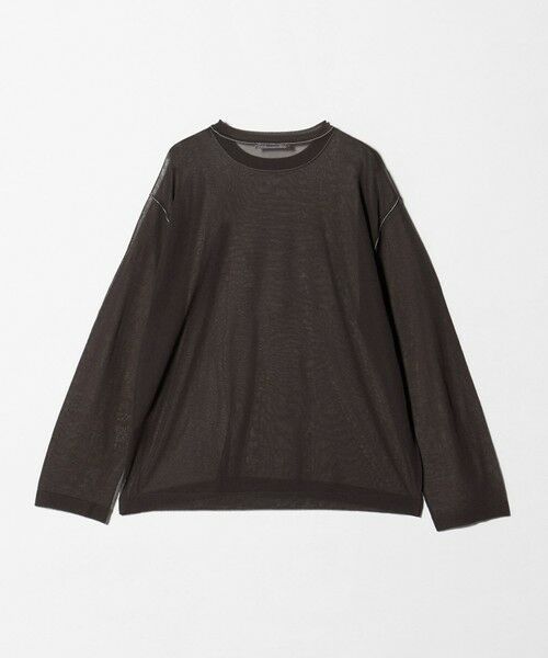 BEAUTY&YOUTH UNITED ARROWS / ビューティー&ユース ユナイテッドアローズ ニット・セーター | レーヨンナイロン ライン シアーニット プルオーバー ウォッシャブル | 詳細14