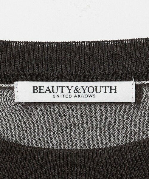 BEAUTY&YOUTH UNITED ARROWS / ビューティー&ユース ユナイテッドアローズ ニット・セーター | レーヨンナイロン ライン シアーニット プルオーバー ウォッシャブル | 詳細18