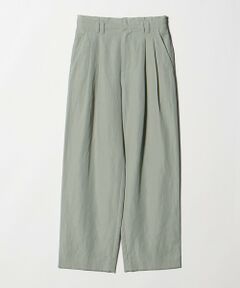 BEAUTY&YOUTH UNITED ARROWS / ビューティー&ユース ユナイテッドアローズ その他パンツ | 麻ブレンド バックゴム タック ワイドパンツ