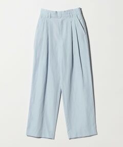 BEAUTY&YOUTH UNITED ARROWS / ビューティー&ユース ユナイテッドアローズ その他パンツ | 麻ブレンド バックゴム タック ワイドパンツ