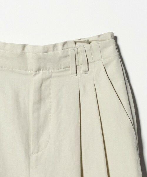 BEAUTY&YOUTH UNITED ARROWS / ビューティー&ユース ユナイテッドアローズ その他パンツ | 麻ブレンド バックゴム タック ワイドパンツ | 詳細11