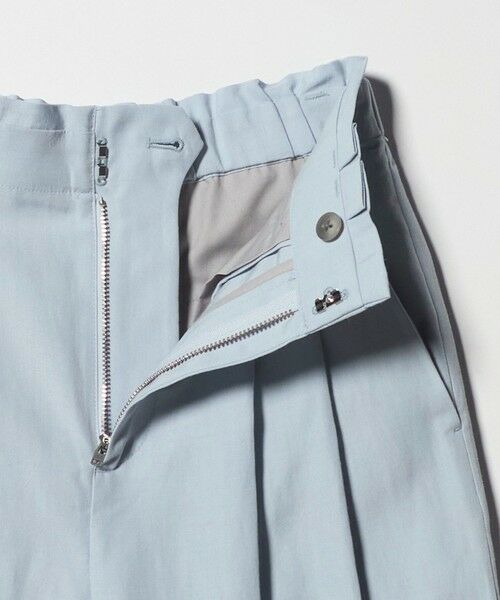 BEAUTY&YOUTH UNITED ARROWS / ビューティー&ユース ユナイテッドアローズ その他パンツ | 麻ブレンド バックゴム タック ワイドパンツ | 詳細18