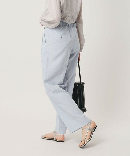 BEAUTY&YOUTH UNITED ARROWS / ビューティー&ユース ユナイテッドアローズ その他パンツ | 麻ブレンド バックゴム タック ワイドパンツ | 詳細21
