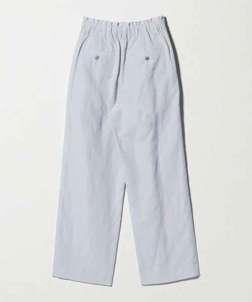 BEAUTY&YOUTH UNITED ARROWS / ビューティー&ユース ユナイテッドアローズ その他パンツ | 麻ブレンド バックゴム タック ワイドパンツ | 詳細30
