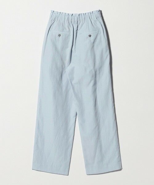 BEAUTY&YOUTH UNITED ARROWS / ビューティー&ユース ユナイテッドアローズ その他パンツ | 麻ブレンド バックゴム タック ワイドパンツ | 詳細14