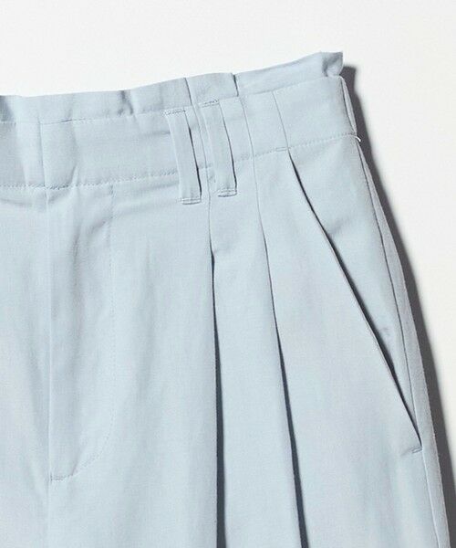 BEAUTY&YOUTH UNITED ARROWS / ビューティー&ユース ユナイテッドアローズ その他パンツ | 麻ブレンド バックゴム タック ワイドパンツ | 詳細15