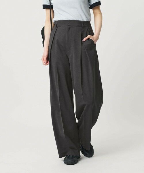 BEAUTY&YOUTH UNITED ARROWS / ビューティー&ユース ユナイテッドアローズ その他パンツ | 2タック ワイドパンツ 吸水速乾 防シワ | 詳細1