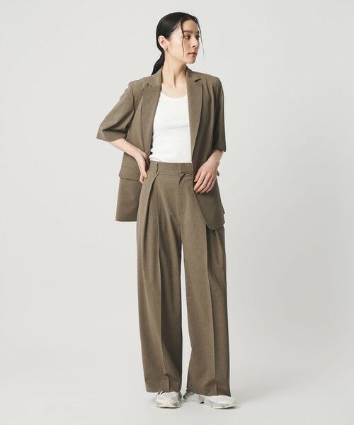 BEAUTY&YOUTH UNITED ARROWS / ビューティー&ユース ユナイテッドアローズ その他パンツ | 2タック ワイドパンツ 吸水速乾 防シワ | 詳細10