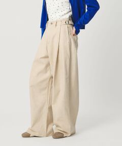 BEAUTY&YOUTH UNITED ARROWS / ビューティー&ユース ユナイテッドアローズ その他パンツ | コットン サイドベルト ワイドパンツ