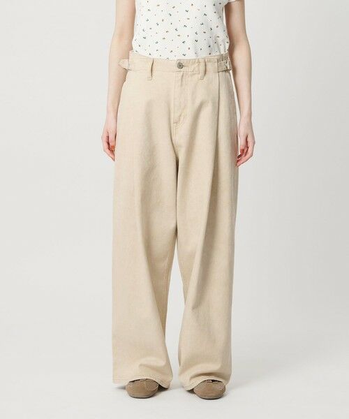 BEAUTY&YOUTH UNITED ARROWS / ビューティー&ユース ユナイテッドアローズ その他パンツ | コットン サイドベルト ワイドパンツ | 詳細4