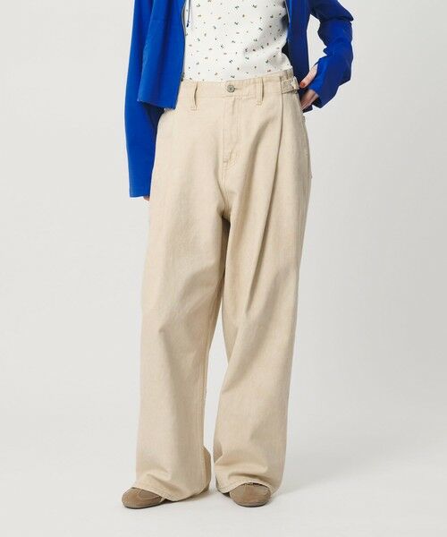 BEAUTY&YOUTH UNITED ARROWS / ビューティー&ユース ユナイテッドアローズ その他パンツ | コットン サイドベルト ワイドパンツ | 詳細1