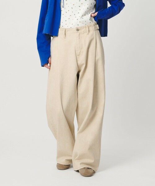 BEAUTY&YOUTH UNITED ARROWS / ビューティー&ユース ユナイテッドアローズ その他パンツ | コットン サイドベルト ワイドパンツ | 詳細2