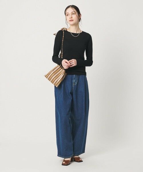 BEAUTY&YOUTH UNITED ARROWS / ビューティー&ユース ユナイテッドアローズ その他パンツ | コットン サイドベルト ワイドパンツ | 詳細17