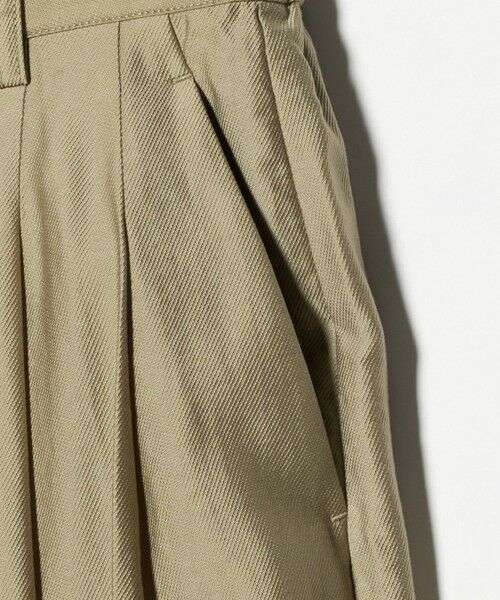 BEAUTY&YOUTH UNITED ARROWS / ビューティー&ユース ユナイテッドアローズ その他パンツ | セルロースナイロン ツイル タック ワイドパンツ ウォッシャブル | 詳細6