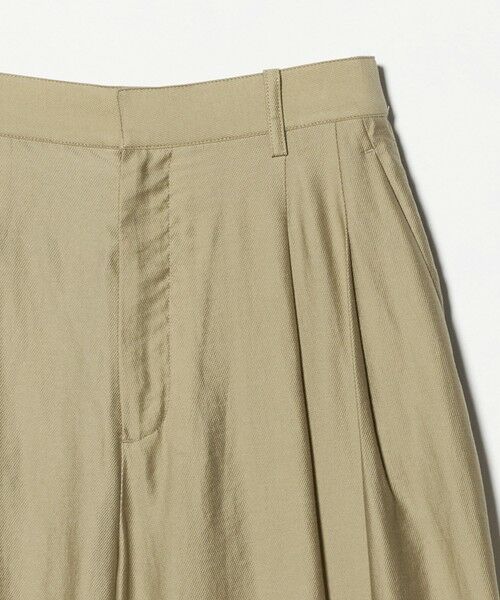 BEAUTY&YOUTH UNITED ARROWS / ビューティー&ユース ユナイテッドアローズ その他パンツ | セルロースナイロン ツイル タック ワイドパンツ ウォッシャブル | 詳細5