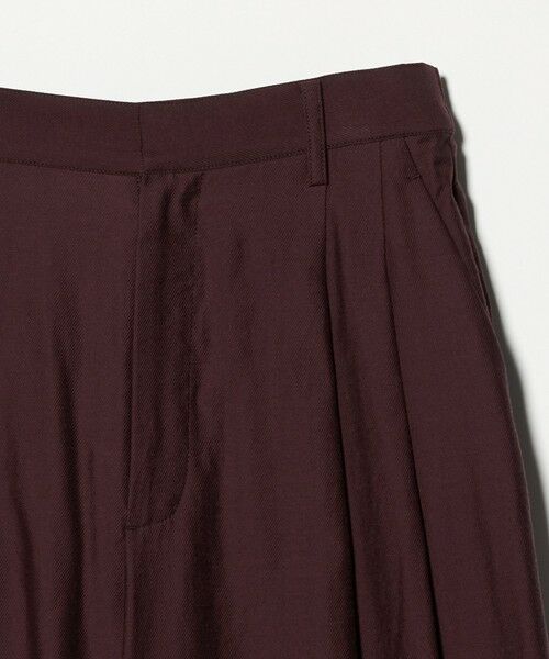 BEAUTY&YOUTH UNITED ARROWS / ビューティー&ユース ユナイテッドアローズ その他パンツ | セルロースナイロン ツイル タック ワイドパンツ ウォッシャブル | 詳細19