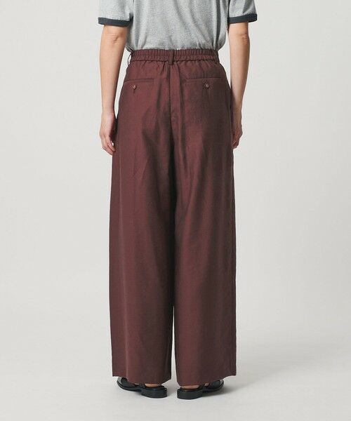 BEAUTY&YOUTH UNITED ARROWS / ビューティー&ユース ユナイテッドアローズ その他パンツ | セルロースナイロン ツイル タック ワイドパンツ ウォッシャブル | 詳細17