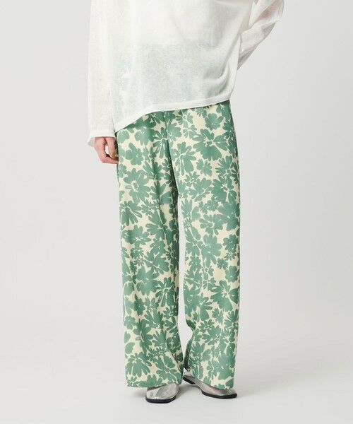 BEAUTY&YOUTH UNITED ARROWS / ビューティー&ユース ユナイテッドアローズ その他パンツ | フラワープリント イージーパンツ ウォッシャブル（KELLY）