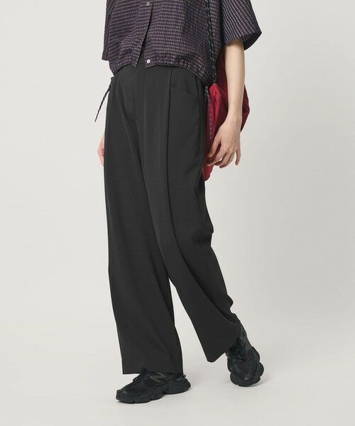 BEAUTY&YOUTH UNITED ARROWS / ビューティー&ユース ユナイテッドアローズ その他パンツ | ポリエステルブレンド バックゴム ワイドパンツ ウォッシャブル | 詳細1