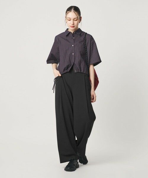 BEAUTY&YOUTH UNITED ARROWS / ビューティー&ユース ユナイテッドアローズ その他パンツ | ポリエステルブレンド バックゴム ワイドパンツ ウォッシャブル | 詳細3