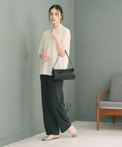 BEAUTY&YOUTH UNITED ARROWS / ビューティー&ユース ユナイテッドアローズ その他パンツ | ポリエステルブレンド バックゴム ワイドパンツ ウォッシャブル | 詳細12