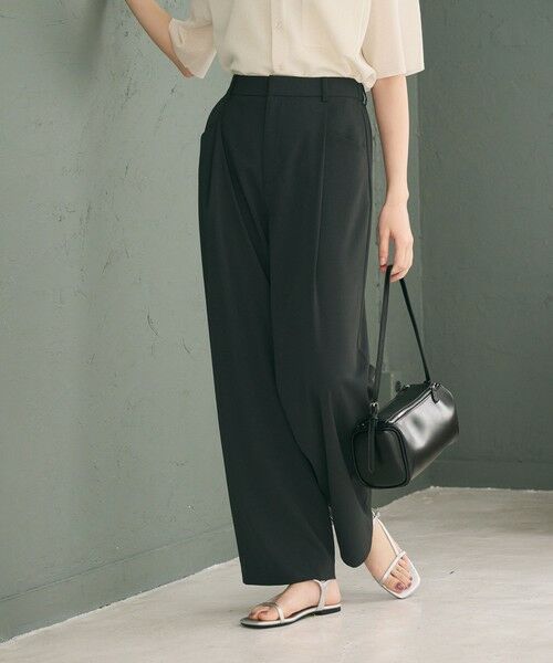 BEAUTY&YOUTH UNITED ARROWS / ビューティー&ユース ユナイテッドアローズ その他パンツ | ポリエステルブレンド バックゴム ワイドパンツ ウォッシャブル | 詳細8