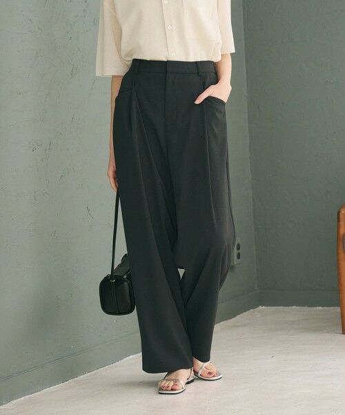 BEAUTY&YOUTH UNITED ARROWS / ビューティー&ユース ユナイテッドアローズ その他パンツ | ポリエステルブレンド バックゴム ワイドパンツ ウォッシャブル | 詳細9