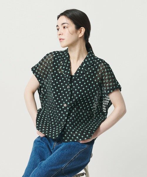 BEAUTY&YOUTH UNITED ARROWS / ビューティー&ユース ユナイテッドアローズ シャツ・ブラウス | シアージャガード ショートスリーブ シャツ | 詳細6