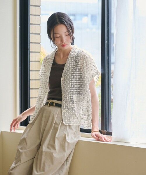 BEAUTY&YOUTH UNITED ARROWS / ビューティー&ユース ユナイテッドアローズ シャツ・ブラウス | シアージャガード ショートスリーブ シャツ | 詳細10