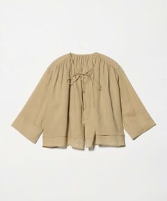 BEAUTY&YOUTH UNITED ARROWS / ビューティー&ユース ユナイテッドアローズ シャツ・ブラウス | 麻ブレンド フロントリボン ティアード シャツ ウォッシャブル
