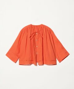 BEAUTY&YOUTH UNITED ARROWS / ビューティー&ユース ユナイテッドアローズ シャツ・ブラウス | 麻ブレンド フロントリボン ティアード シャツ ウォッシャブル