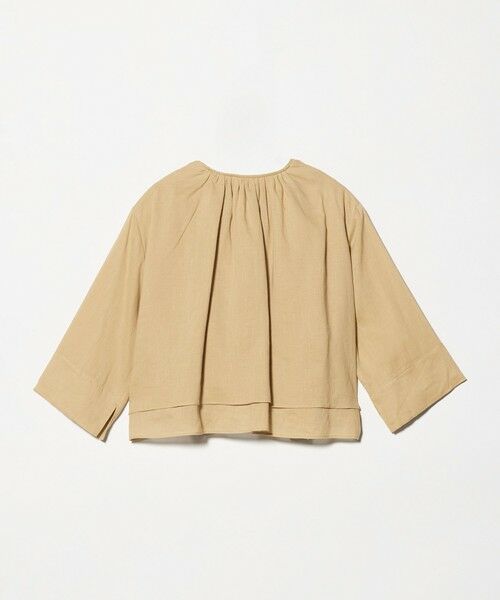 BEAUTY&YOUTH UNITED ARROWS / ビューティー&ユース ユナイテッドアローズ シャツ・ブラウス | 麻ブレンド フロントリボン ティアード シャツ ウォッシャブル | 詳細14
