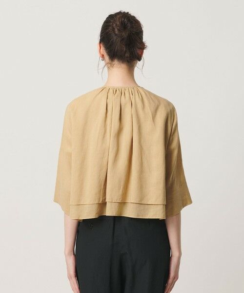 BEAUTY&YOUTH UNITED ARROWS / ビューティー&ユース ユナイテッドアローズ シャツ・ブラウス | 麻ブレンド フロントリボン ティアード シャツ ウォッシャブル | 詳細12