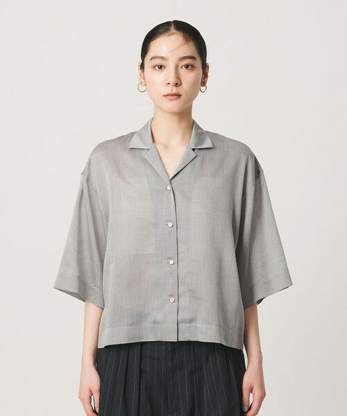 BEAUTY&YOUTH UNITED ARROWS / ビューティー&ユース ユナイテッドアローズ シャツ・ブラウス | レーヨンキュプラブレンド オープンカラーシャツ | 詳細4
