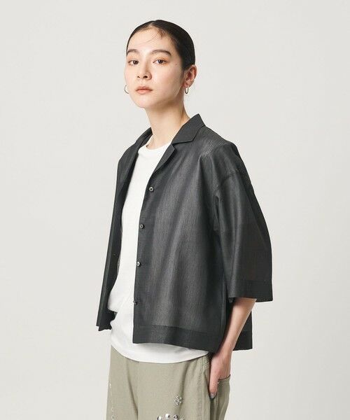 BEAUTY&YOUTH UNITED ARROWS / ビューティー&ユース ユナイテッドアローズ シャツ・ブラウス | レーヨンキュプラブレンド オープンカラーシャツ | 詳細15