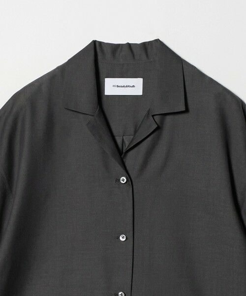 BEAUTY&YOUTH UNITED ARROWS / ビューティー&ユース ユナイテッドアローズ シャツ・ブラウス | レーヨンキュプラブレンド オープンカラーシャツ | 詳細8