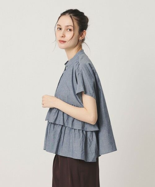 BEAUTY&YOUTH UNITED ARROWS / ビューティー&ユース ユナイテッドアローズ シャツ・ブラウス | ＜dahl’ia＞フリル ショートスリーブ ブラウス | 詳細13