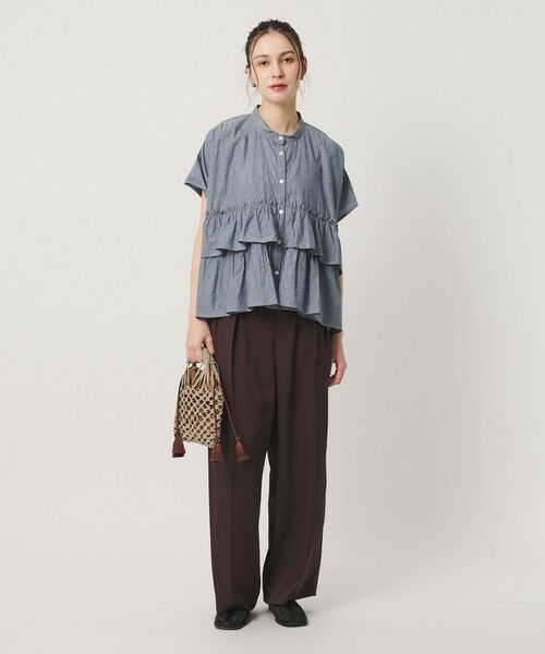BEAUTY&YOUTH UNITED ARROWS / ビューティー&ユース ユナイテッドアローズ シャツ・ブラウス | ＜dahl’ia＞フリル ショートスリーブ ブラウス | 詳細14