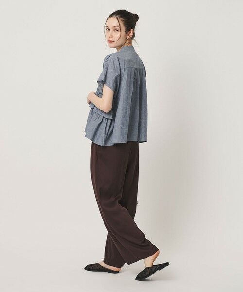 BEAUTY&YOUTH UNITED ARROWS / ビューティー&ユース ユナイテッドアローズ シャツ・ブラウス | ＜dahl’ia＞フリル ショートスリーブ ブラウス | 詳細15