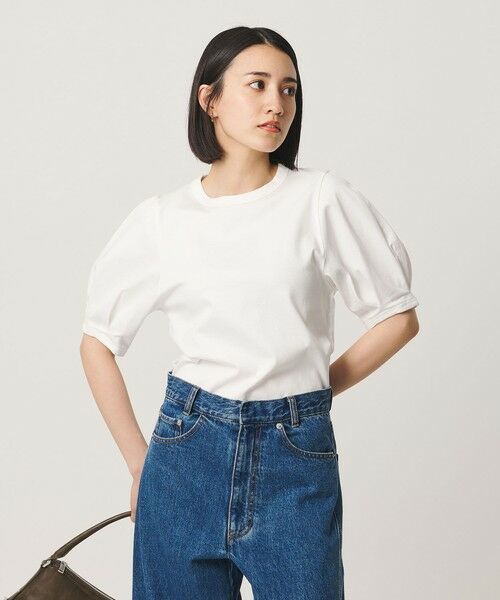 BEAUTY&YOUTH UNITED ARROWS / ビューティー&ユース ユナイテッドアローズ カットソー | コットンスムース タック ショートスリーブ プルオーバー | 詳細2