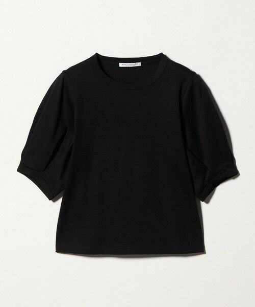 BEAUTY&YOUTH UNITED ARROWS / ビューティー&ユース ユナイテッドアローズ カットソー | コットンスムース タック ショートスリーブ プルオーバー（BLACK）