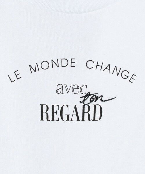 BEAUTY&YOUTH UNITED ARROWS / ビューティー&ユース ユナイテッドアローズ Tシャツ | コットン ロゴプリント フレンチスリーブ Tシャツ | 詳細2