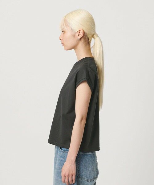 BEAUTY&YOUTH UNITED ARROWS / ビューティー&ユース ユナイテッドアローズ Tシャツ | コットン ロゴプリント フレンチスリーブ Tシャツ | 詳細13