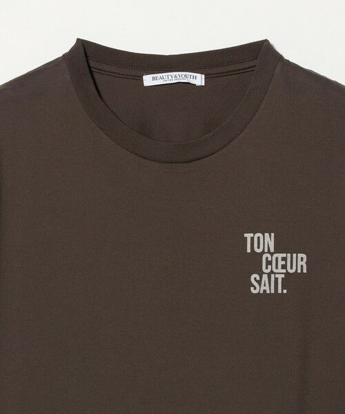 BEAUTY&YOUTH UNITED ARROWS / ビューティー&ユース ユナイテッドアローズ Tシャツ | コットン ロゴプリント フレンチスリーブ Tシャツ | 詳細5