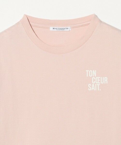 BEAUTY&YOUTH UNITED ARROWS / ビューティー&ユース ユナイテッドアローズ Tシャツ | コットン ロゴプリント フレンチスリーブ Tシャツ | 詳細25
