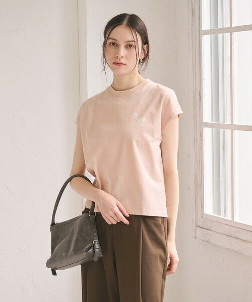 BEAUTY&YOUTH UNITED ARROWS / ビューティー&ユース ユナイテッドアローズ Tシャツ | コットン ロゴプリント フレンチスリーブ Tシャツ | 詳細24